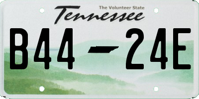 TN license plate B4424E