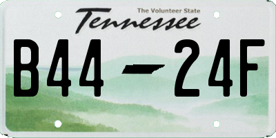 TN license plate B4424F