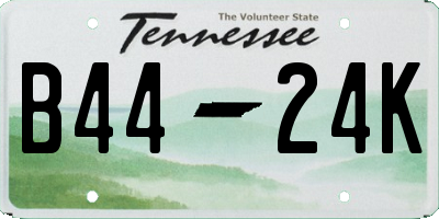 TN license plate B4424K