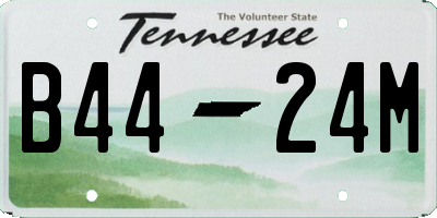TN license plate B4424M