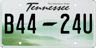 TN license plate B4424U