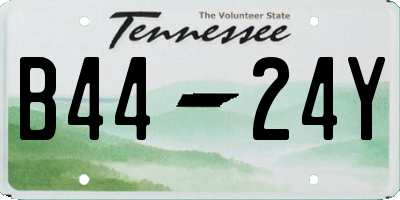 TN license plate B4424Y