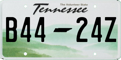 TN license plate B4424Z