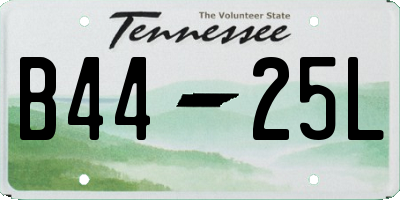 TN license plate B4425L