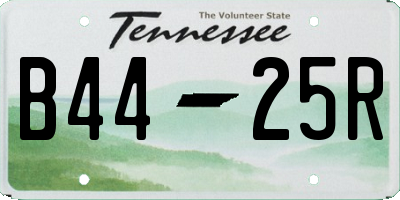 TN license plate B4425R
