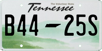 TN license plate B4425S