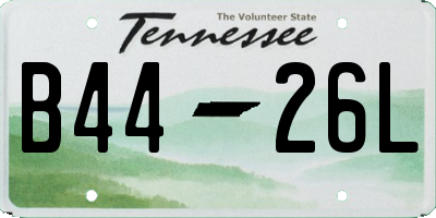TN license plate B4426L
