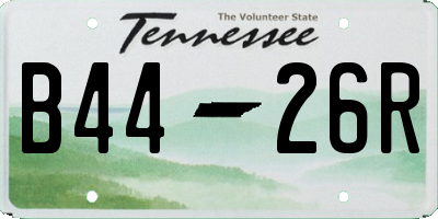 TN license plate B4426R