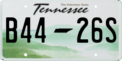 TN license plate B4426S
