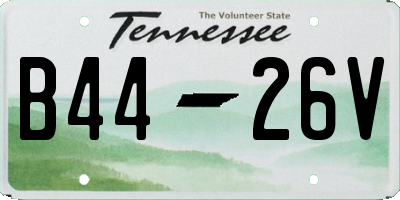 TN license plate B4426V