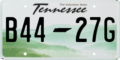 TN license plate B4427G