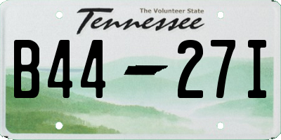 TN license plate B4427I