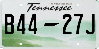 TN license plate B4427J