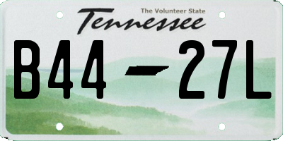 TN license plate B4427L