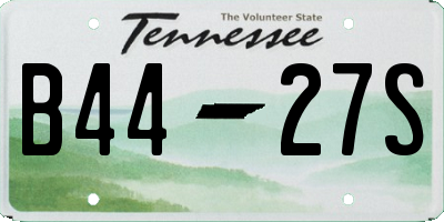 TN license plate B4427S