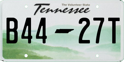 TN license plate B4427T