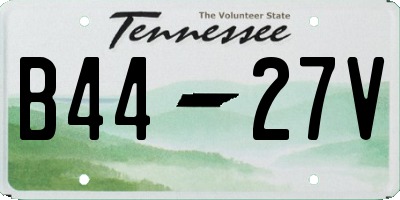 TN license plate B4427V