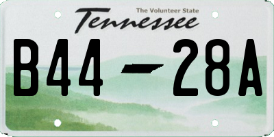 TN license plate B4428A