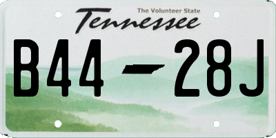 TN license plate B4428J