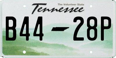 TN license plate B4428P