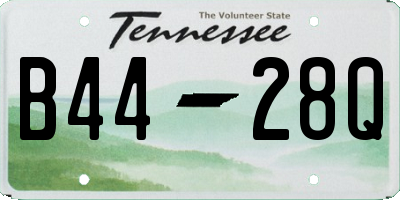 TN license plate B4428Q