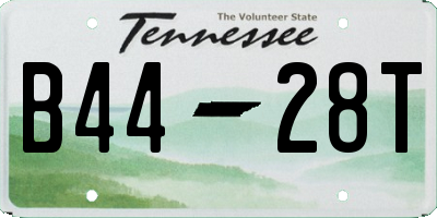 TN license plate B4428T