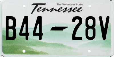 TN license plate B4428V