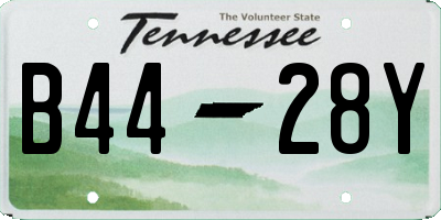 TN license plate B4428Y
