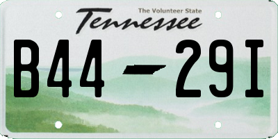 TN license plate B4429I