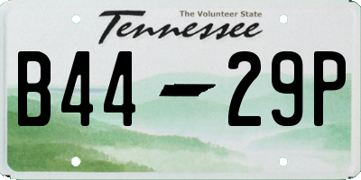TN license plate B4429P