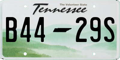TN license plate B4429S