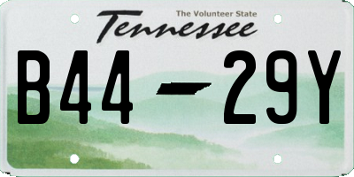 TN license plate B4429Y