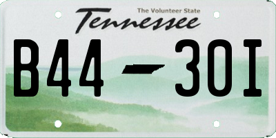 TN license plate B4430I