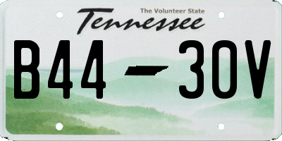 TN license plate B4430V