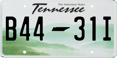 TN license plate B4431I