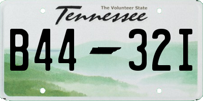 TN license plate B4432I