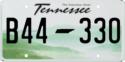 TN license plate B4433O