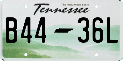TN license plate B4436L