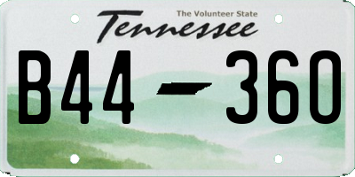 TN license plate B4436O