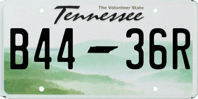 TN license plate B4436R