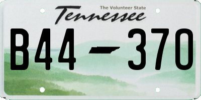 TN license plate B4437O