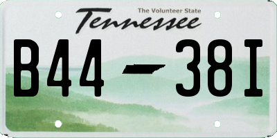 TN license plate B4438I