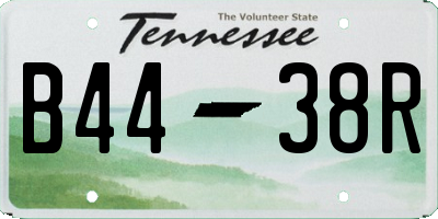 TN license plate B4438R