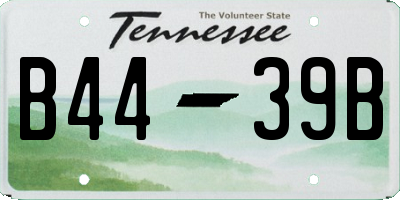 TN license plate B4439B