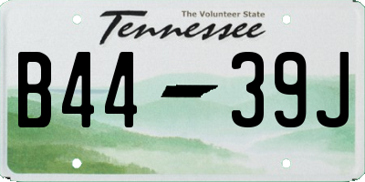 TN license plate B4439J