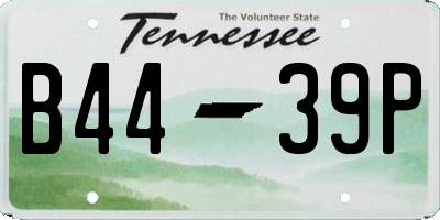 TN license plate B4439P