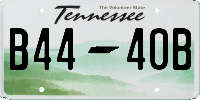 TN license plate B4440B
