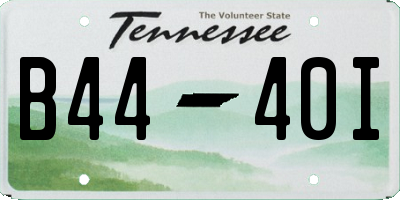 TN license plate B4440I