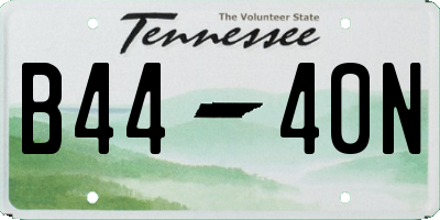 TN license plate B4440N