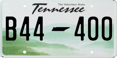 TN license plate B4440O